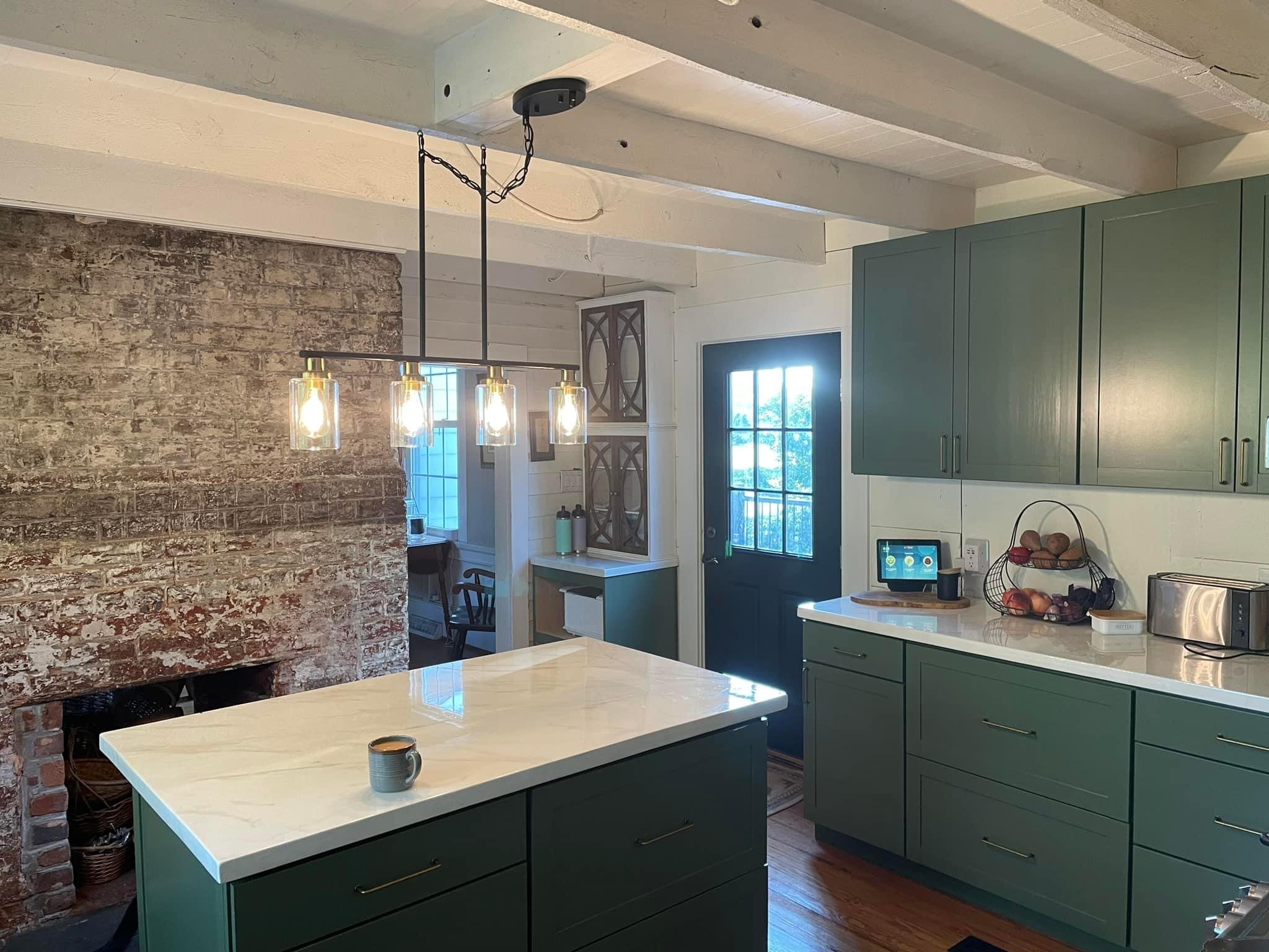 Brand New Counters and a Fresh Coat of Paint Really Transformed this Kitchen.