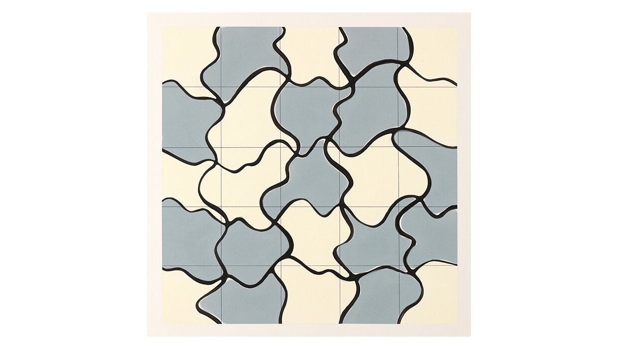 Not Titled (Gray/Blue and Cream with Fluid Grid)