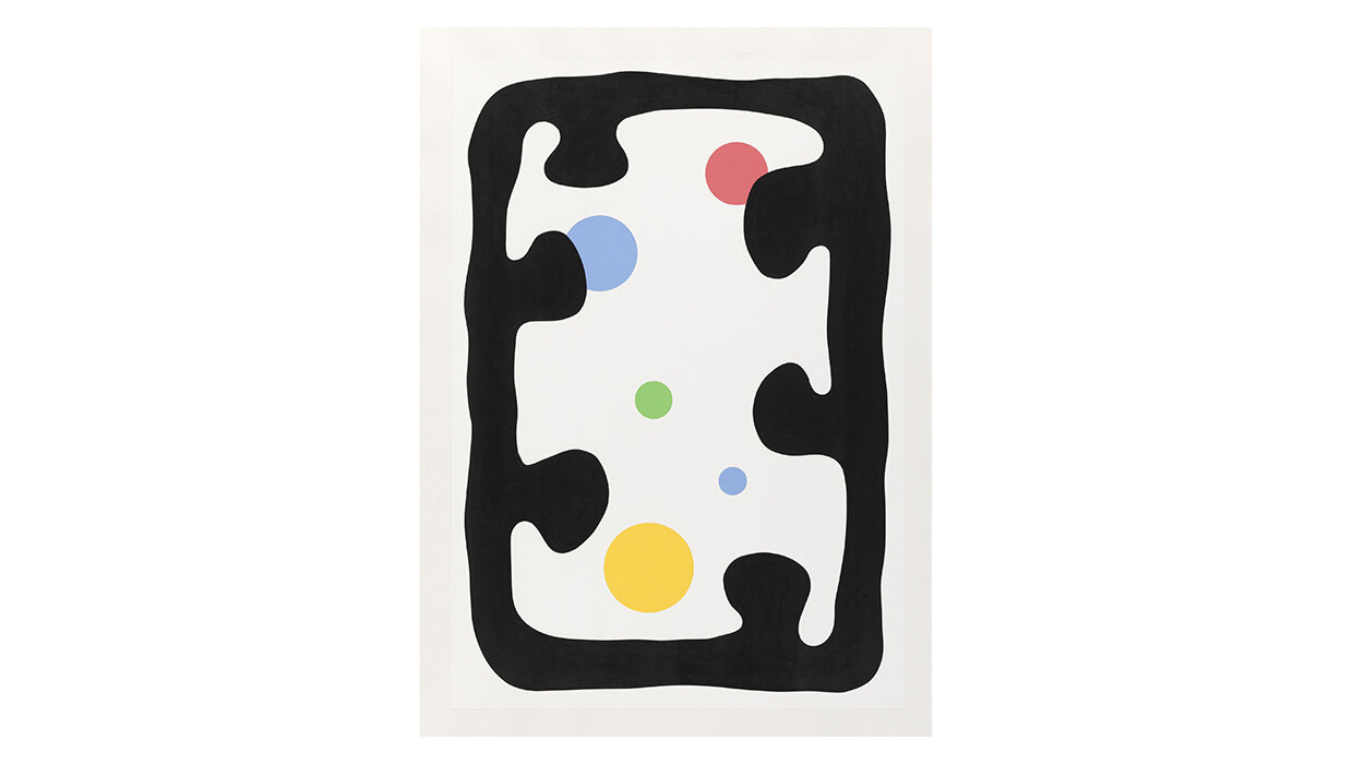 Blob Frame with Colored Dots