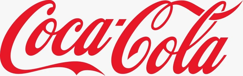 Coca-Cola logo in red cursive font on a white background.