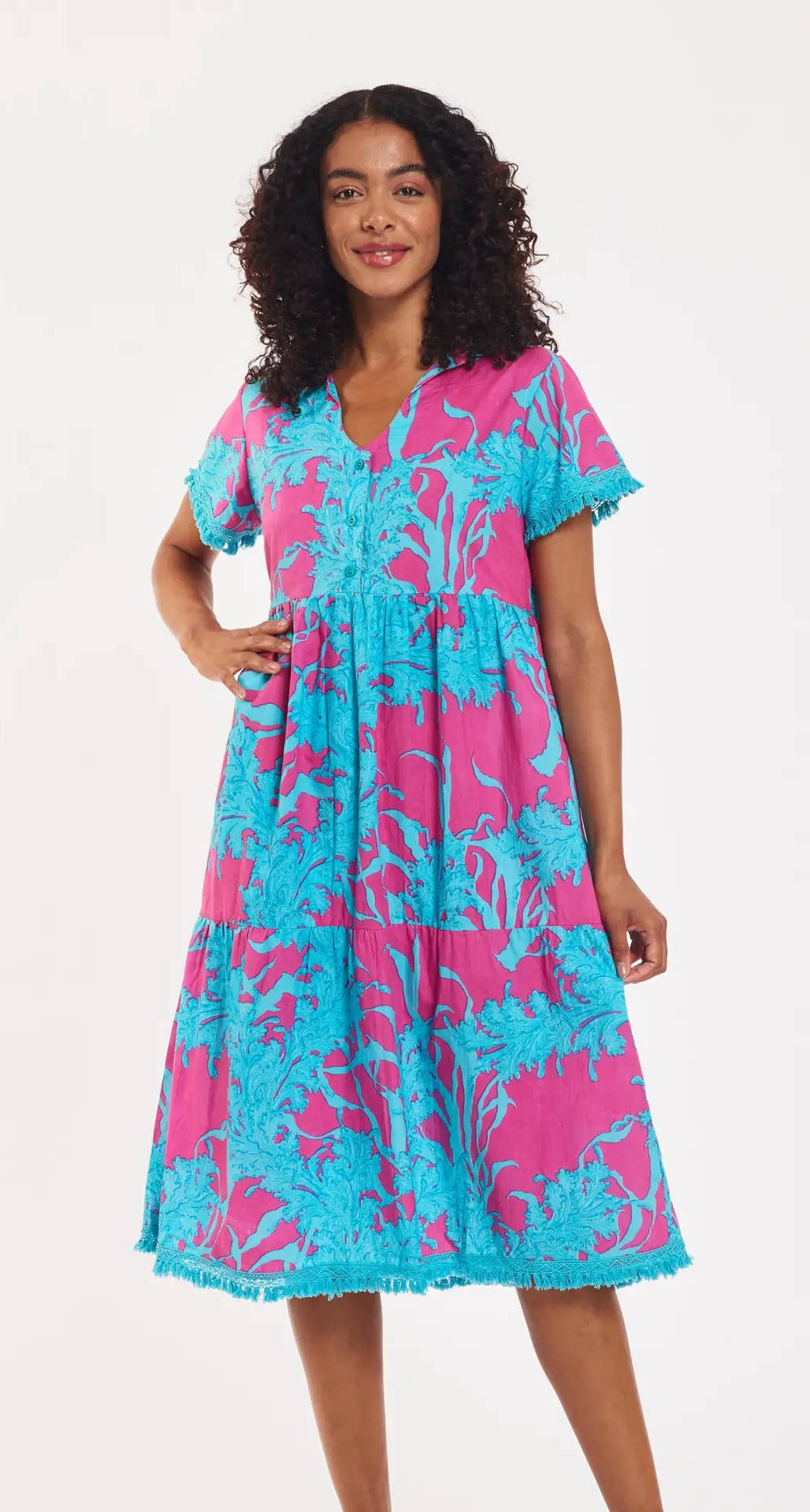 Paint Splash Cotton Dress