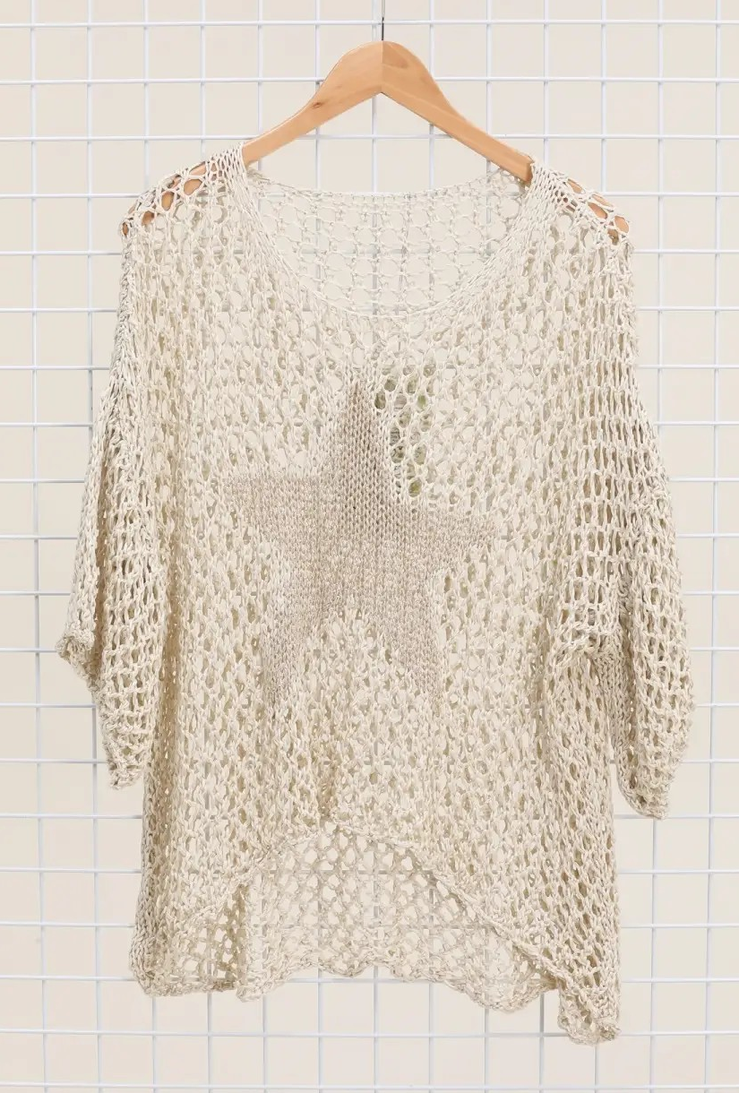 Crochet Star Pullover