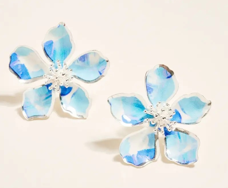 Watercolor Floral Earring