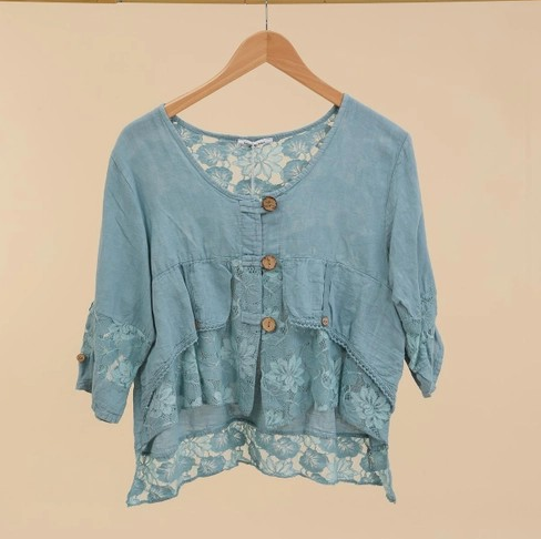 Lace Linen Jacket