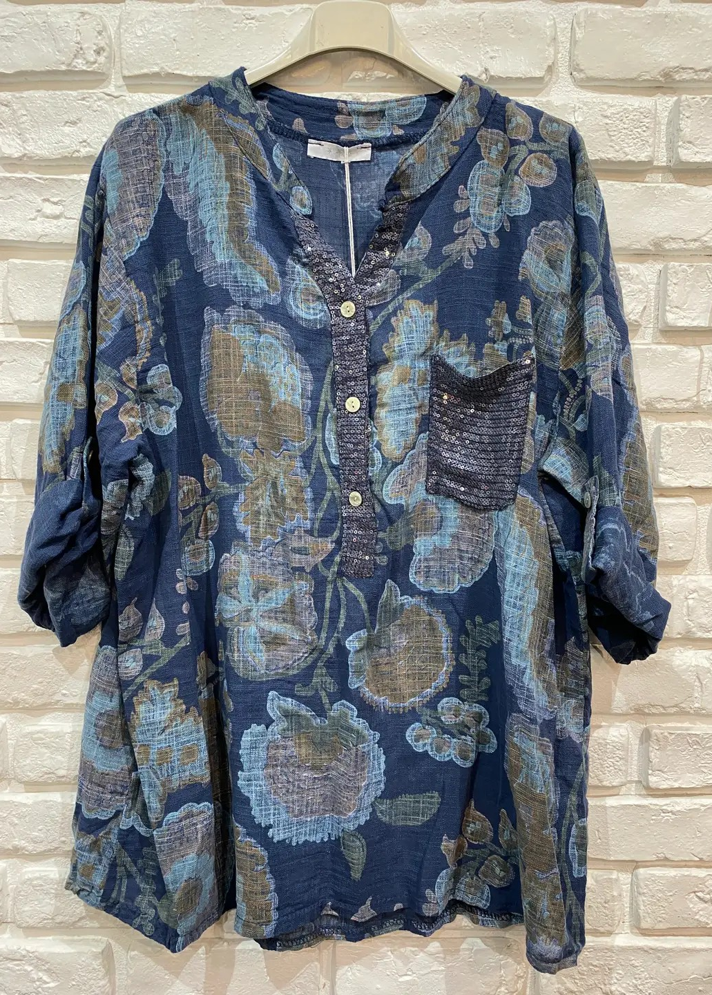 Floral Sequins Shirt