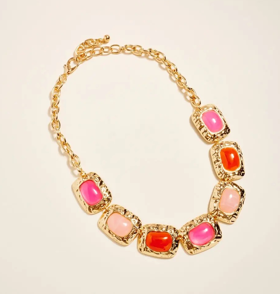 Hammered Square Necklace