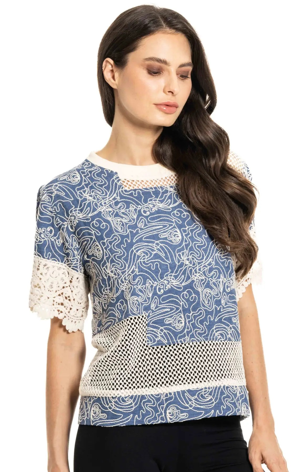 Abstract Swirl Top
