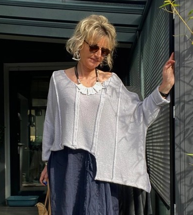 Asymmetrical Italian Pullover