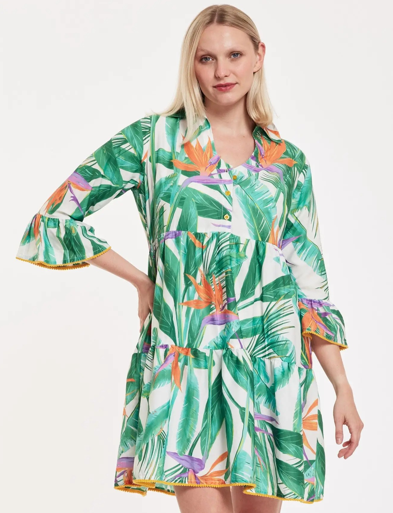 Cadenza Palm Dress