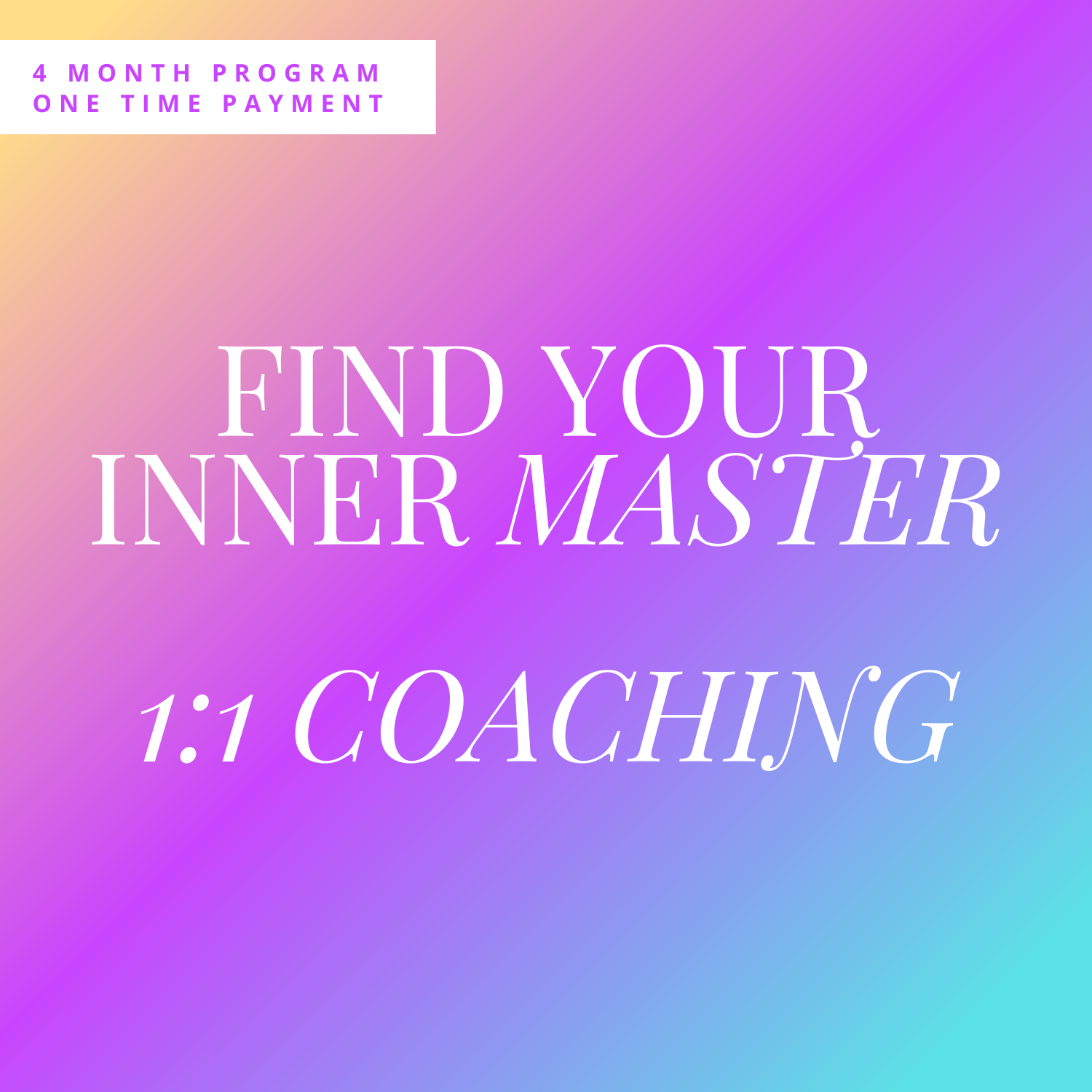 Hitta din inre mästare 1:1 | Full betalning