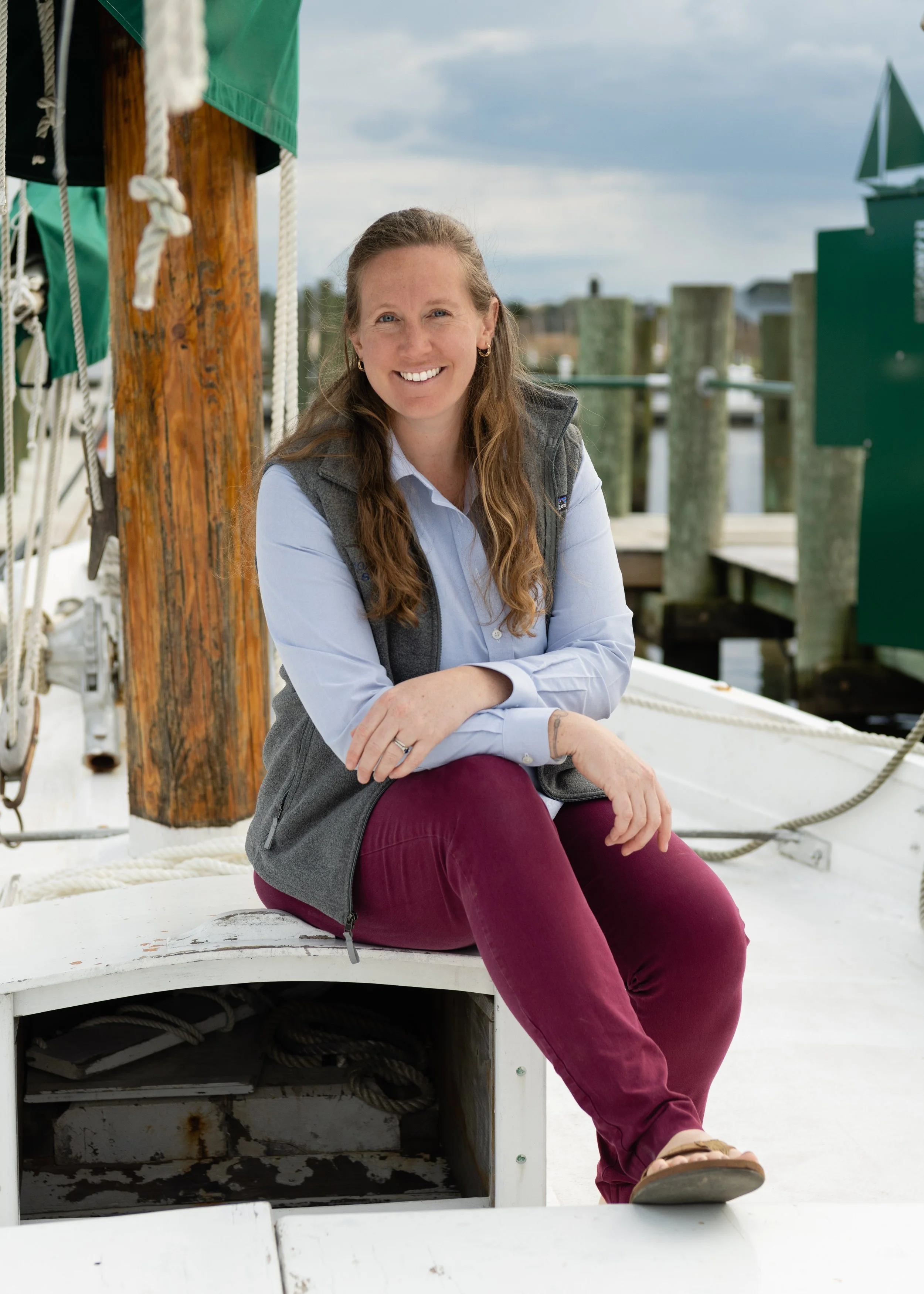 Annie Richards, USCG licensed boat captain, Chester Riverkeeper