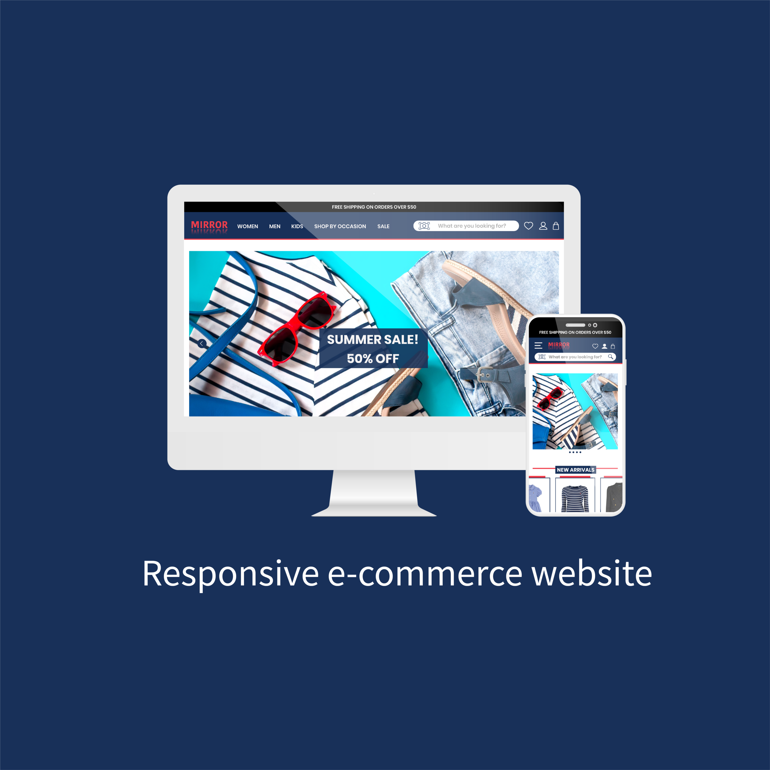 Mirror: Responsive e-commerce website
