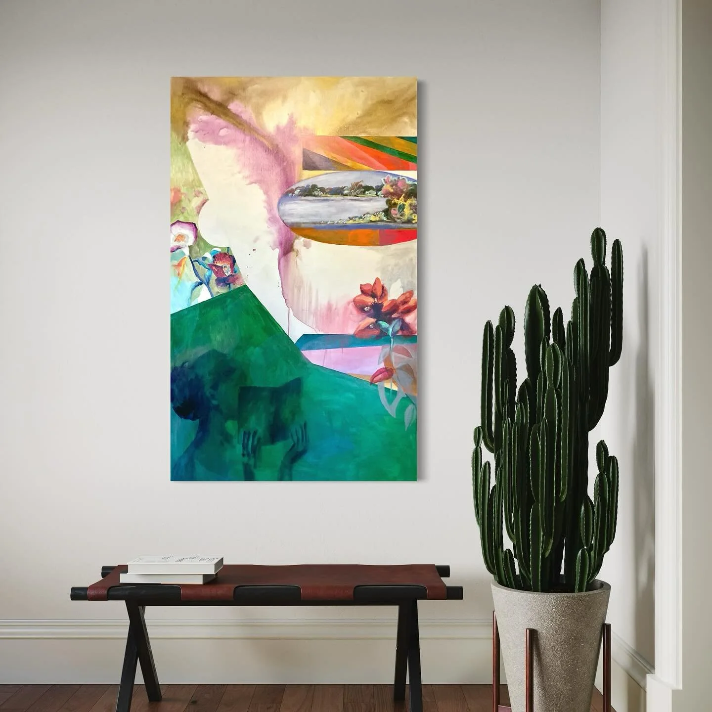 Just found out this piece, Contemplation, got accepted into the @visualartsguildoffrisco Creme de la Creme show next month! I&rsquo;m so excited to be included and can&rsquo;t wait to see all the other artworks. More details soon. 
#contemporaryart #