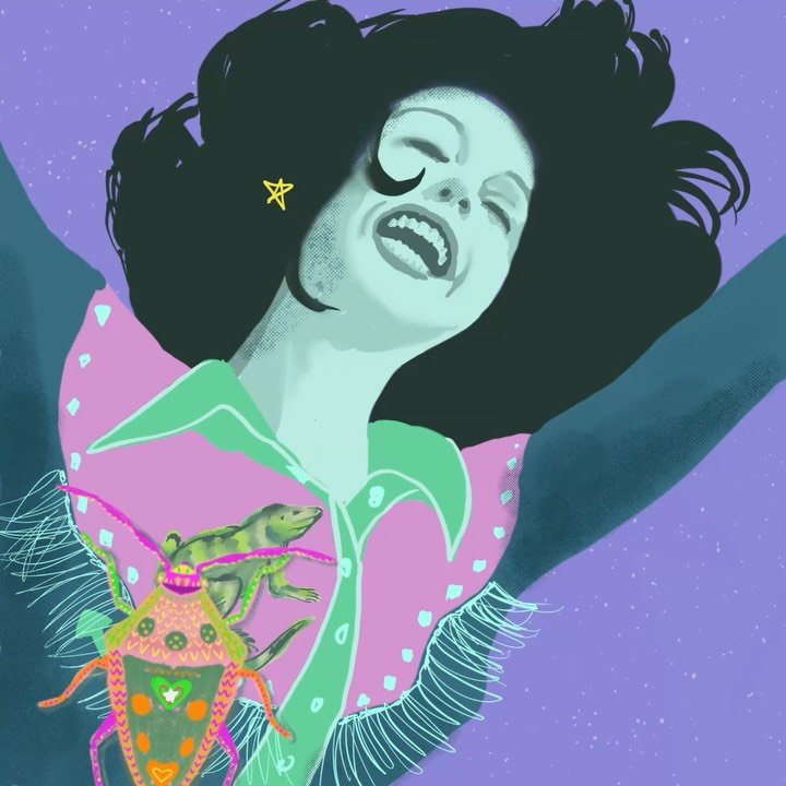 How I made a weird little animation from a vintage Formfit bra ad. First clip shows the final animation. Second clip shows the steps, from drawing the beetle, recreating the lovely elated lady, to creating the frames for the movement. Time consuming?