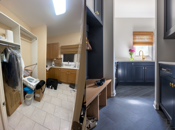 Mudroom Design Done Right: A Striking Before &amp; After Transformation in Riverwoods