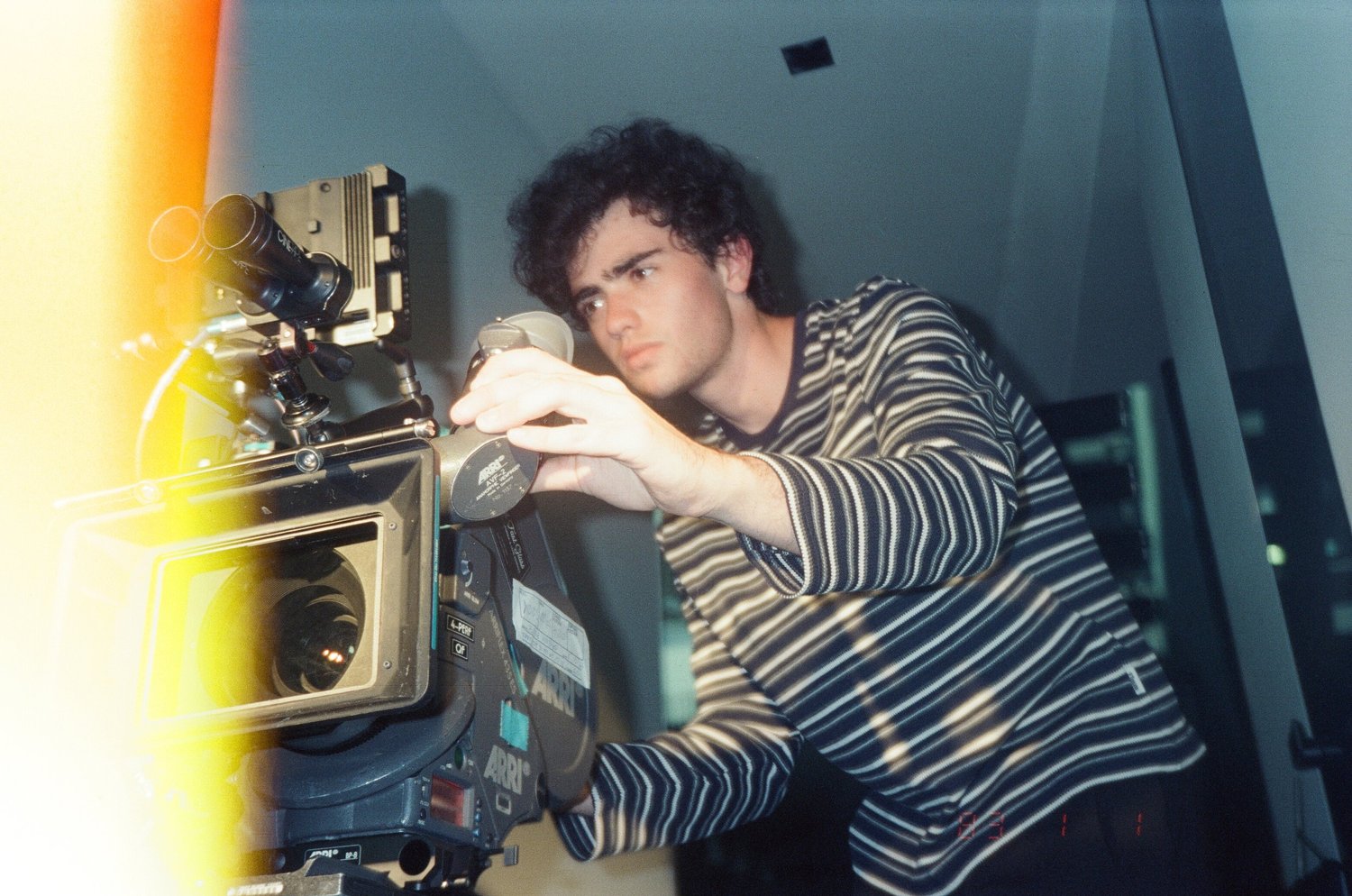 Eze Baum on set