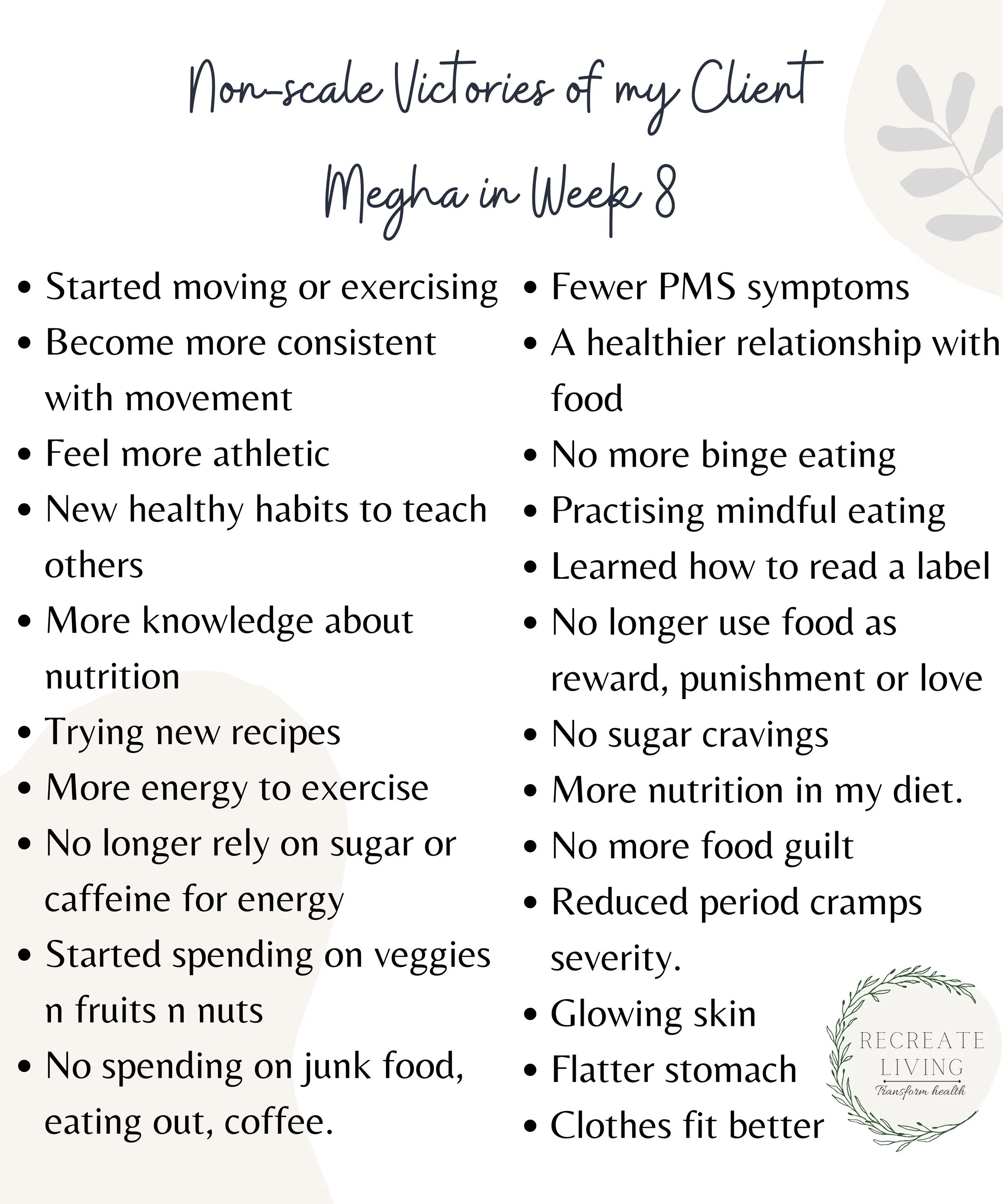 Non-scale Victories of my Client- Nadine in Week8 (5).jpg