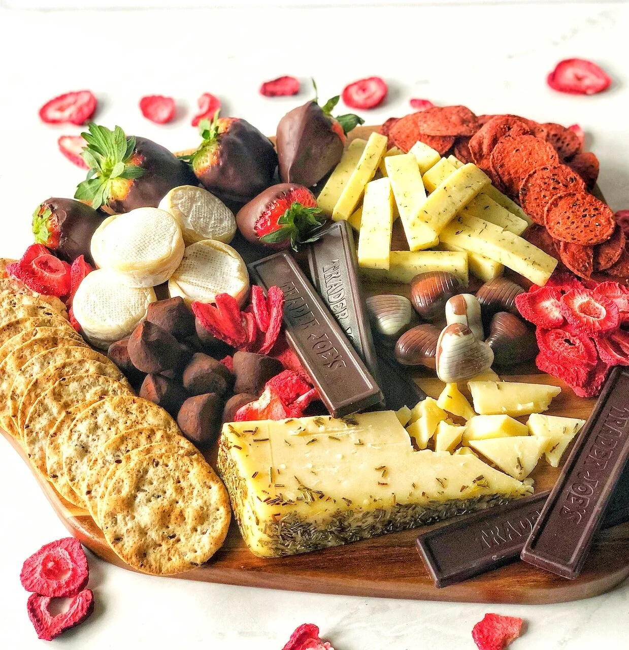 Valentine's Day Chocolate Cheese Board