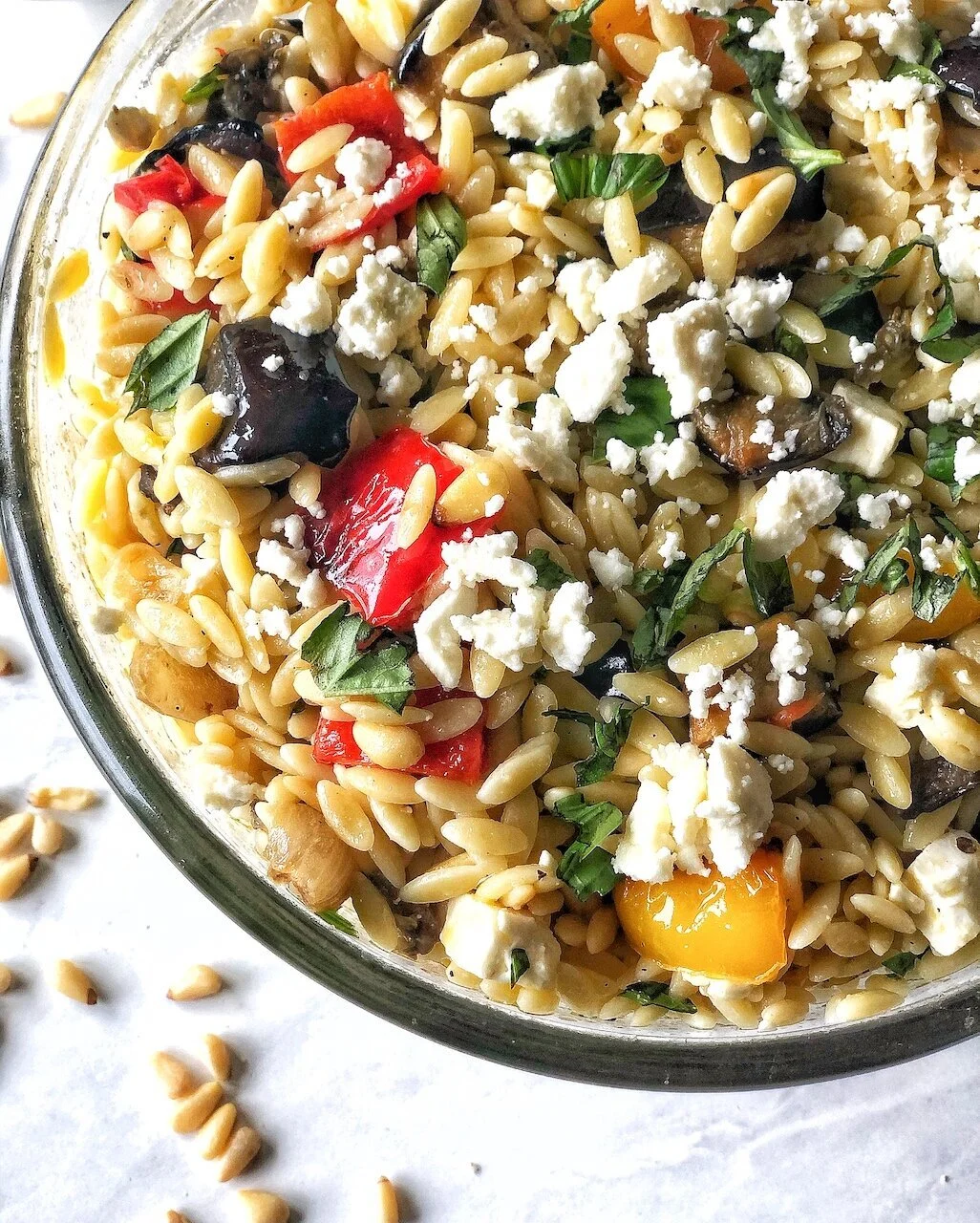 Roasted Vegetable Orzo Salad