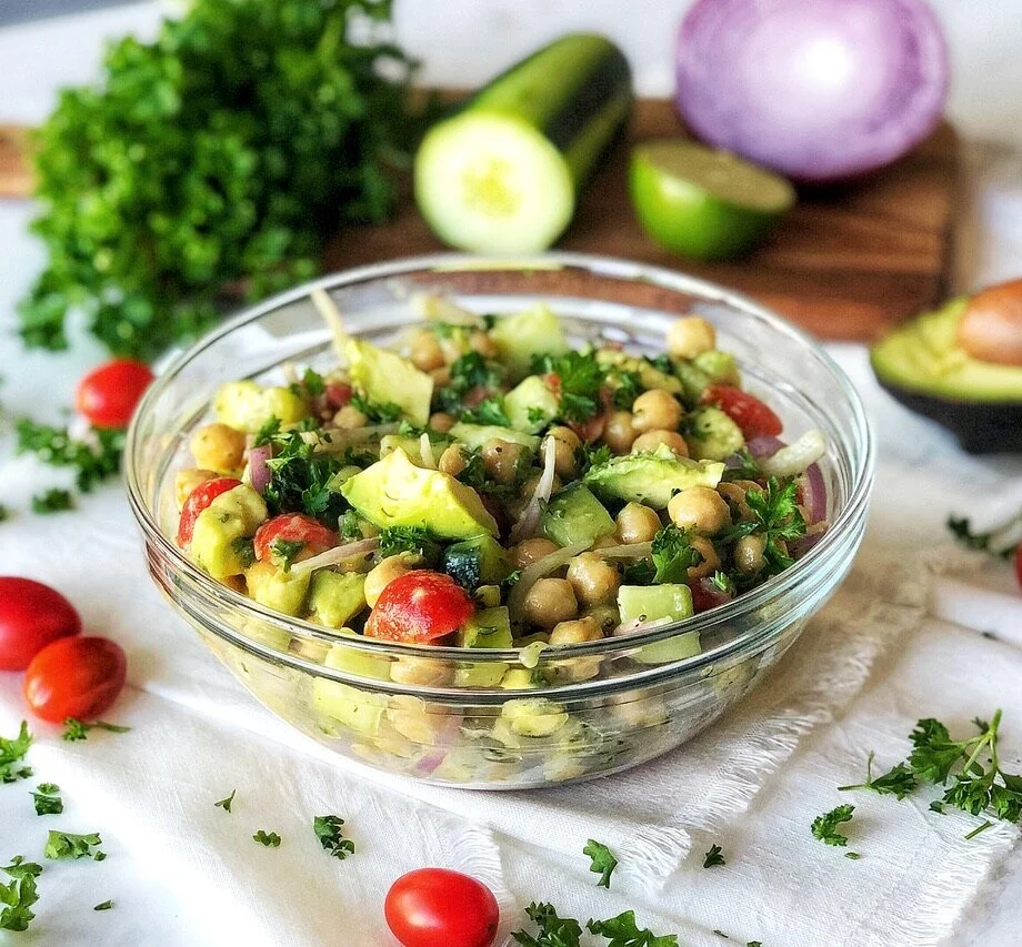 Avocado Chickpea Salad