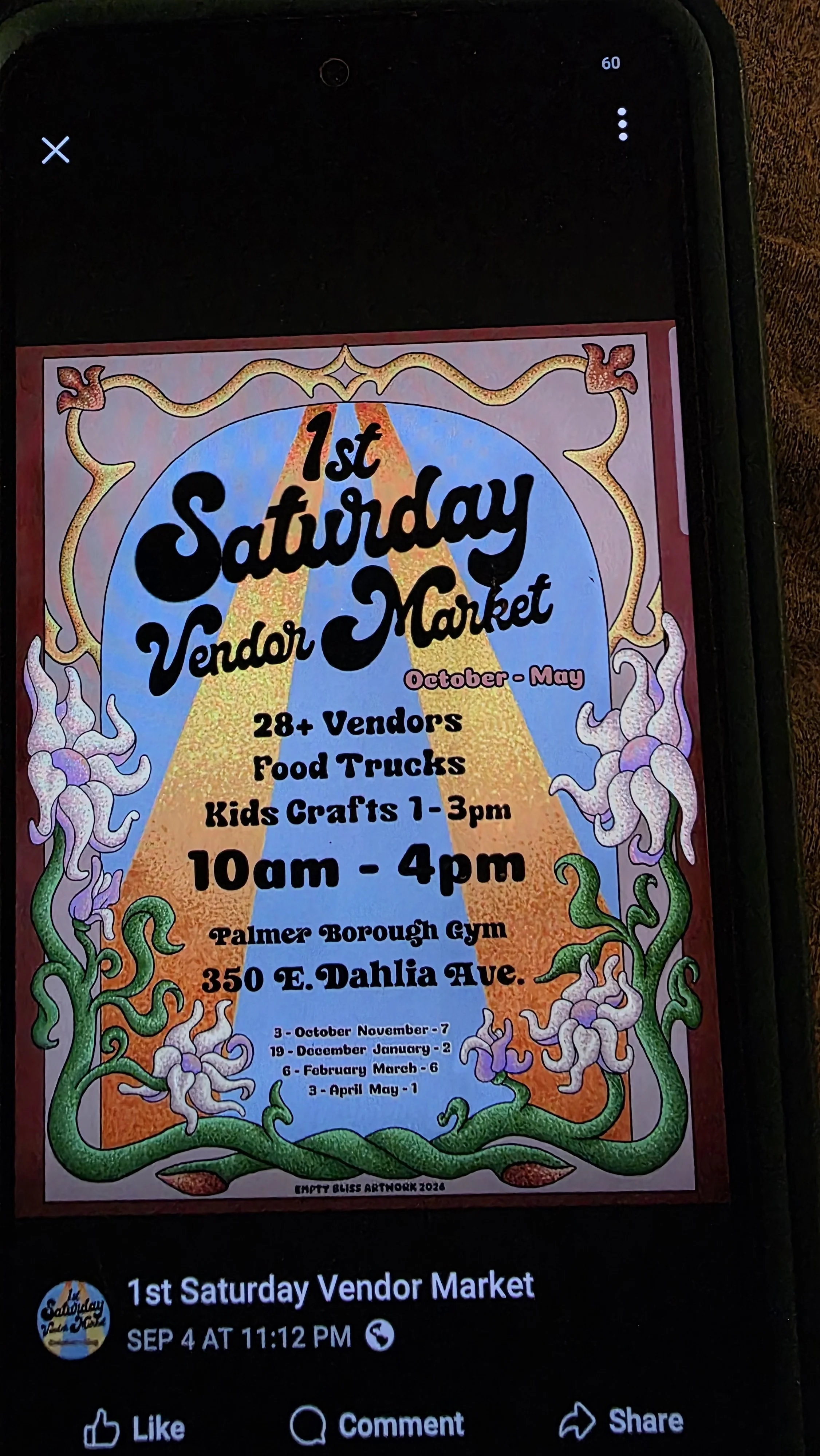 1st Saturday Vendor Market 