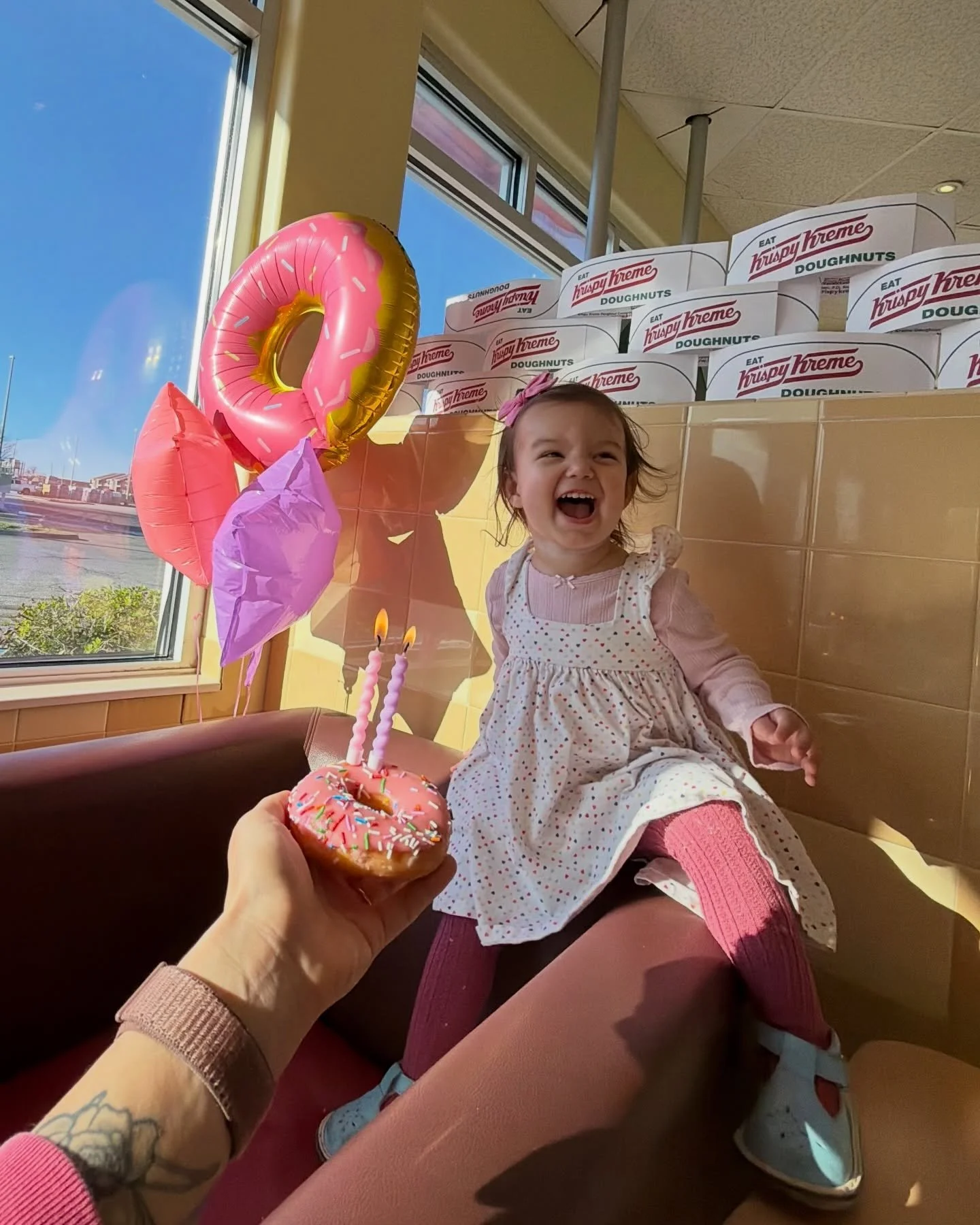 Donut grow up, Rosie! 🍩💞✨ Happy 2nd birthday to our forever girl! Watching her grow this past year has been pure magic, from the first little baby steps to all the sweetest little words. Our favorite might be &ldquo;La Luuu&rdquo; for love you or &