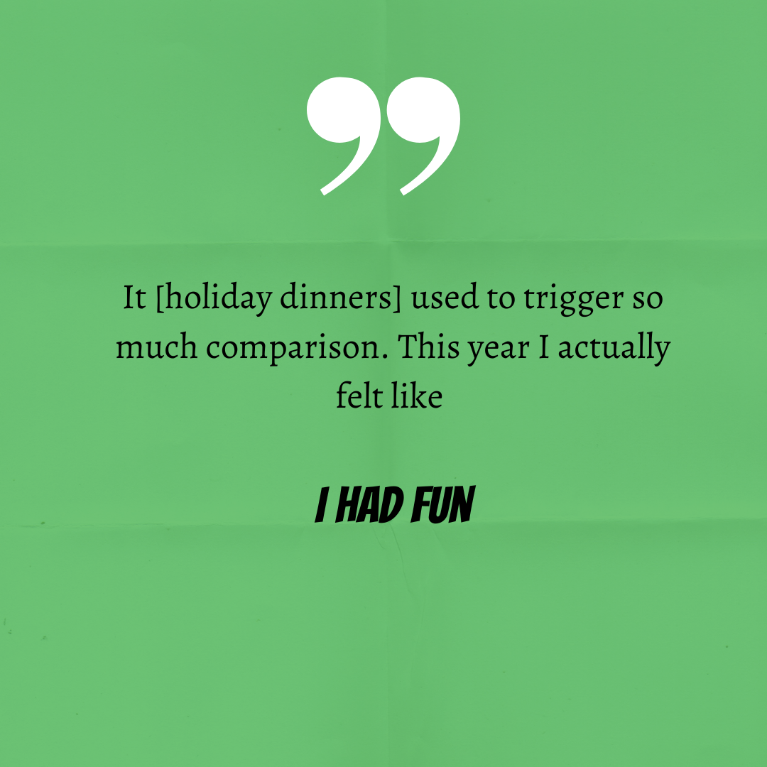 Client Quote # 66: holiday dinners