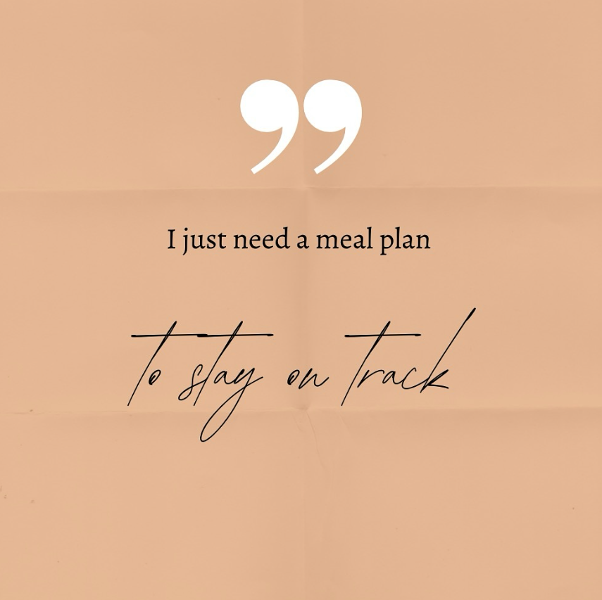 Client Quote # 75: meal plan