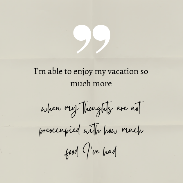 Client Quote # 83: relaxing vacation