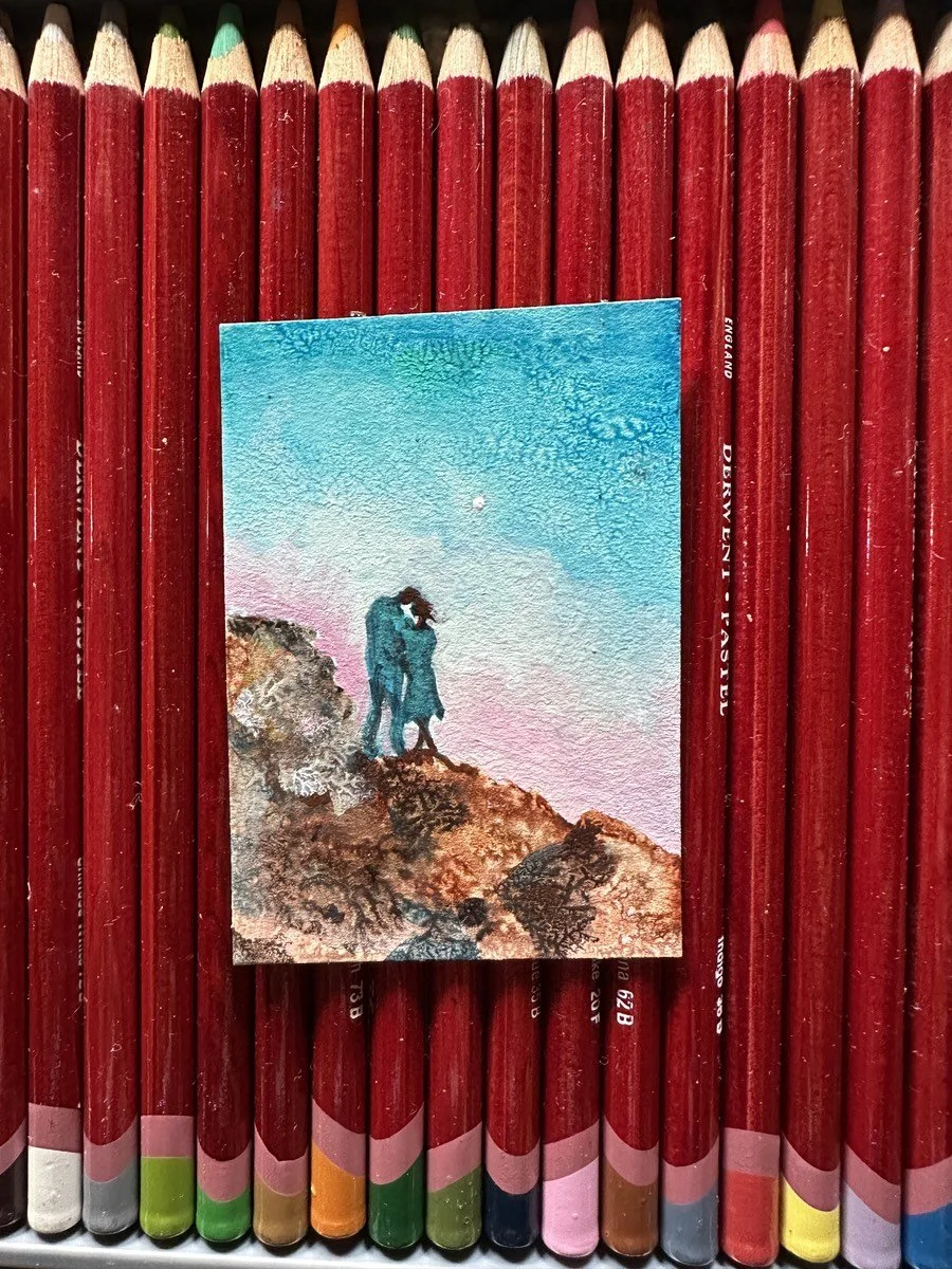 "Moonlight Serenade" ACEO Card