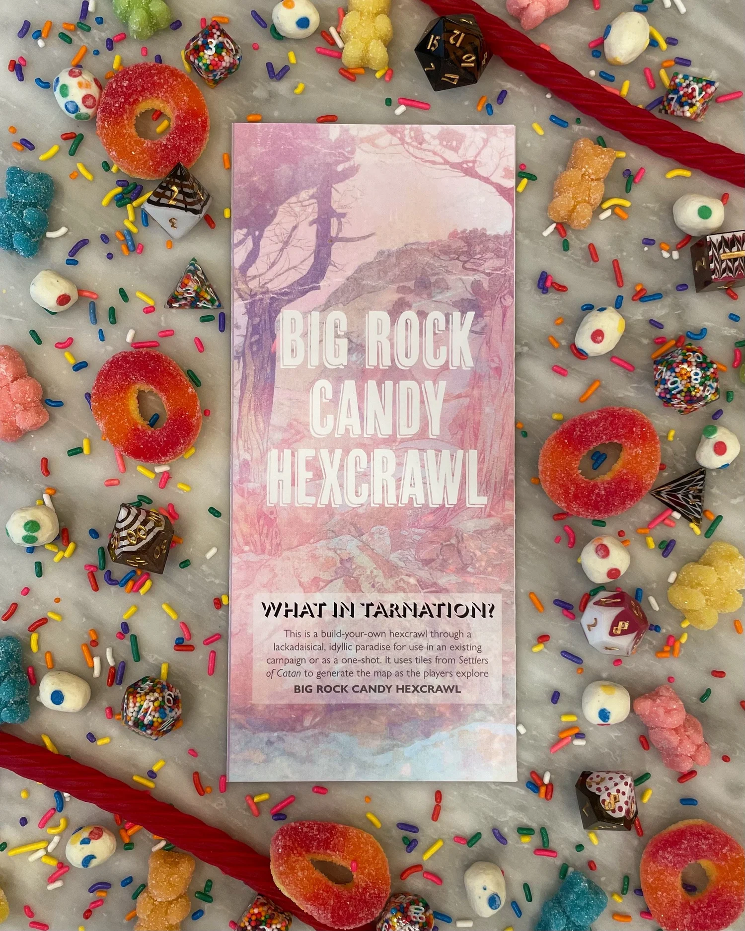 Big Rock Candy Hexcrawl Pamphlet — Prismatic Wasteland