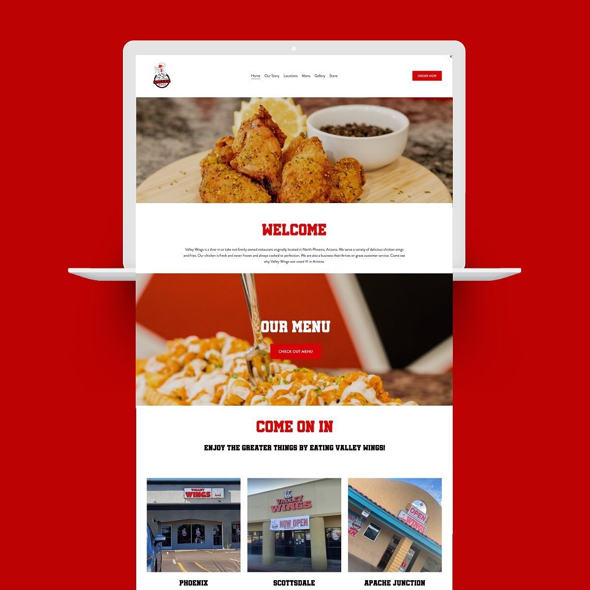 We haven&rsquo;t post on here in a while but we have been working hard! Who doesn&rsquo;t enjoy a great chicken wing?! If you are ever in Arizona, be sure to check out @valleywingsphoenix 🍗 #website #chickenwings #restaurant #blackowned #arizona #sq