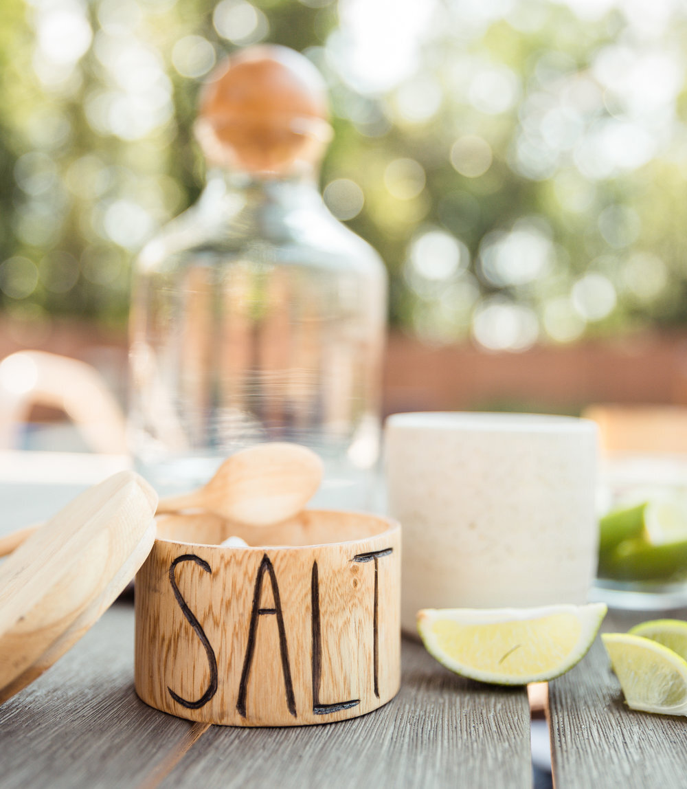 Wooden Salt Jar