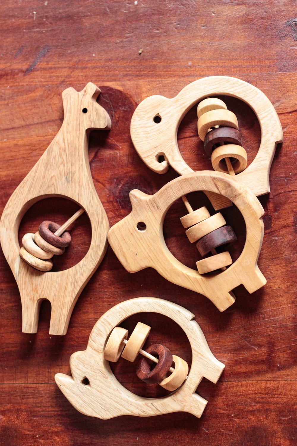 Wooden Animal Teether