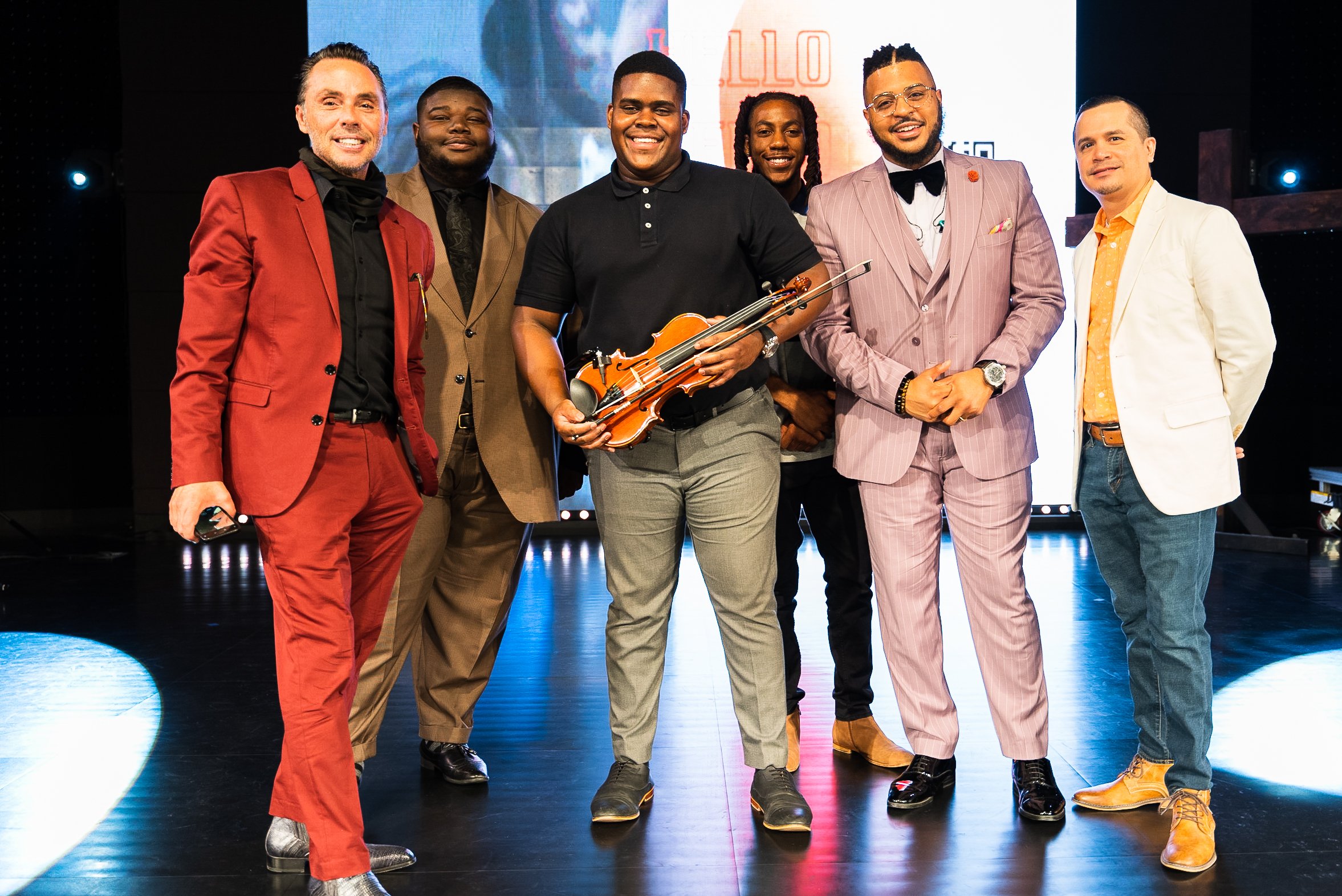 Dr.Violin with Bishop Michael Pitts and the phenomenal worship team at Cornerstone Church in Toledo, OH for Easter Sunday 2021