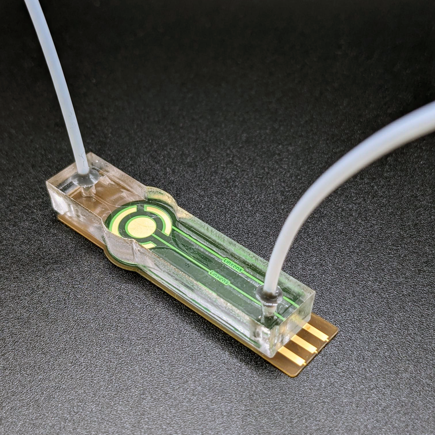 MicroMed Solutions demonstrates microfluidic modifications on Linxens electrode
