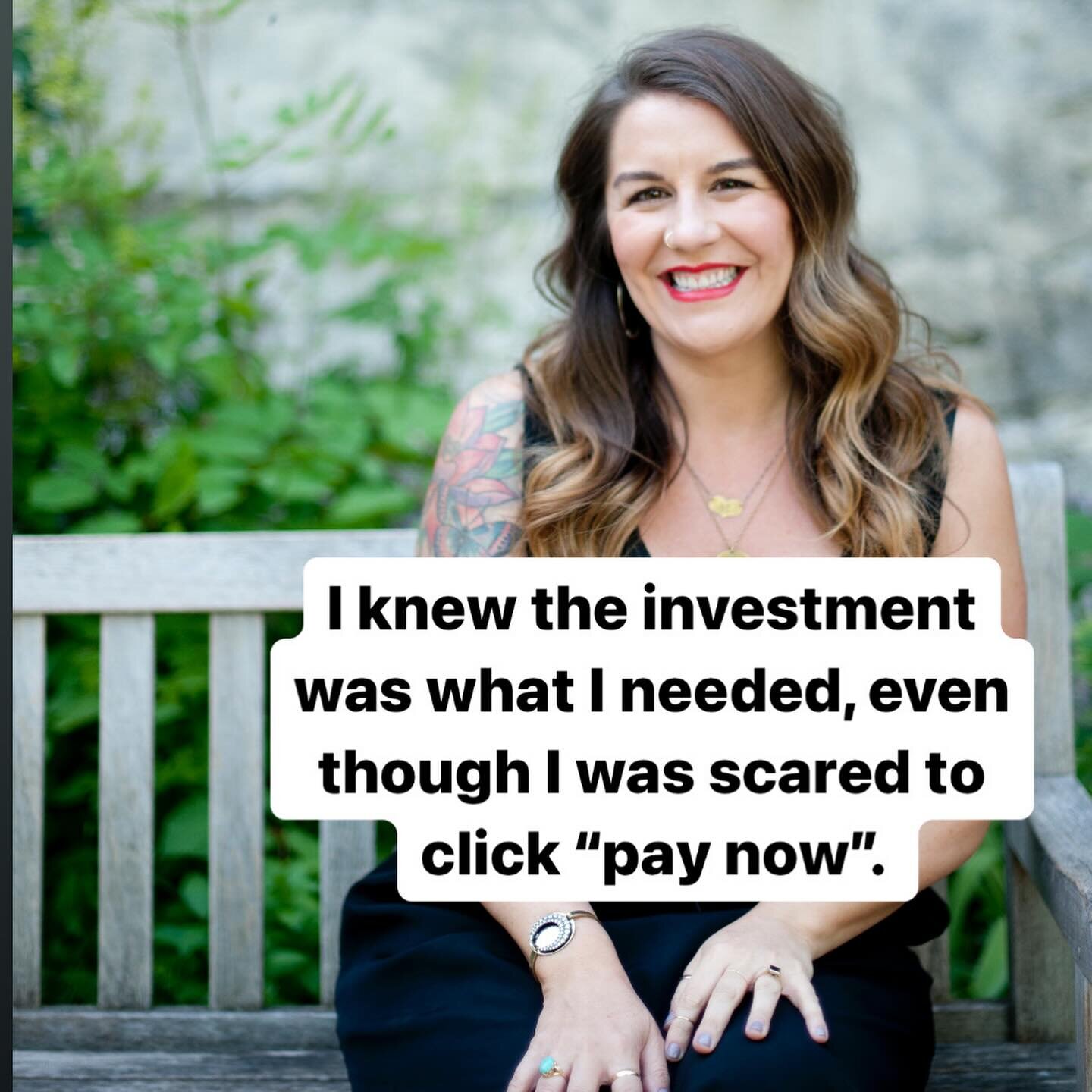 Making an investment can be so scary.

I get it, I&rsquo;ve been there.

I remember the first time I decided to invest in myself for a mastermind I knew would help me feel more confident in myself and grow as a leader.

I was only a few years into my