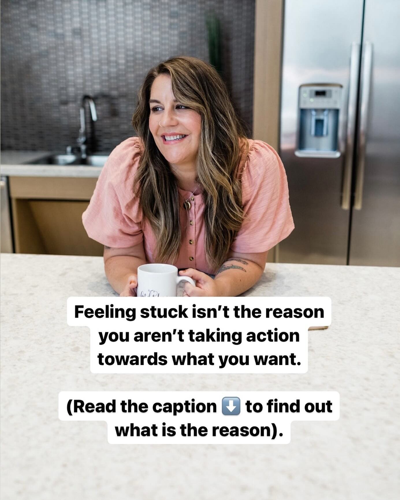 Feeling stuck isn&rsquo;t the reason you aren&rsquo;t taking action towards what you want.

Feeling stuck is a symptom of you not trusting yourself to know what the next step is and thinking that there&rsquo;s only one right way to get there.

As a w