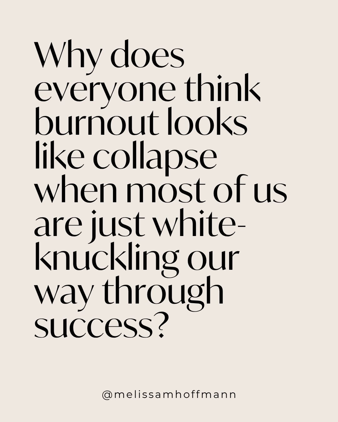 Burnout doesn't always look like collapse. Sometimes it looks like a fully booked calendar and a nervous system on fire. 🔥

You can be productive AND dysregulated &mdash; most high-achieving women are both. Functioning &ne; thriving.

Save this for 