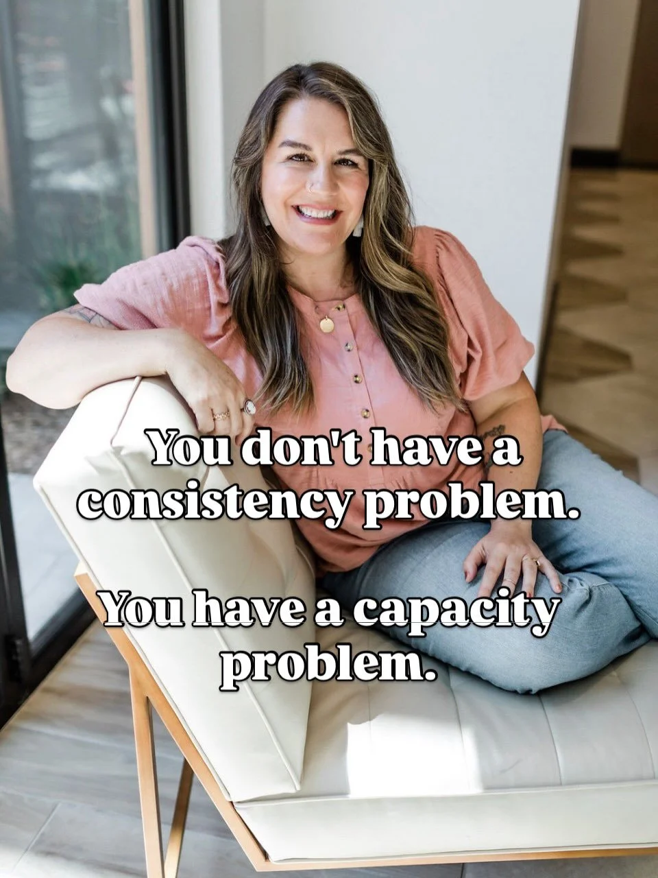 You don't have a consistency problem. You have a capacity problem. 

Tell me if this is you.

You start something new in your business that you&rsquo;re really excited about, and it&rsquo;s actually working. And then somewhere along the way, you stop