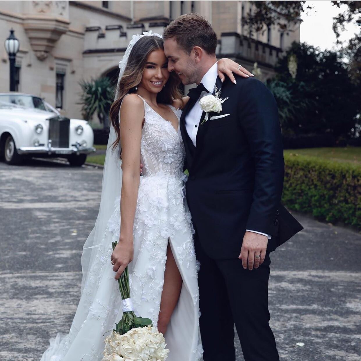 True love ... congratulations Jessica &amp; Trent 💕 @jesspalmerr @trentlawler_ Image by @imagehausweddings | Gown @pallascouture | Makeup @alexperrinmua | Hair @dodiejayhair | Suits @mjbale | Flowers @floralassembly | Rings @jacquefinejewellery