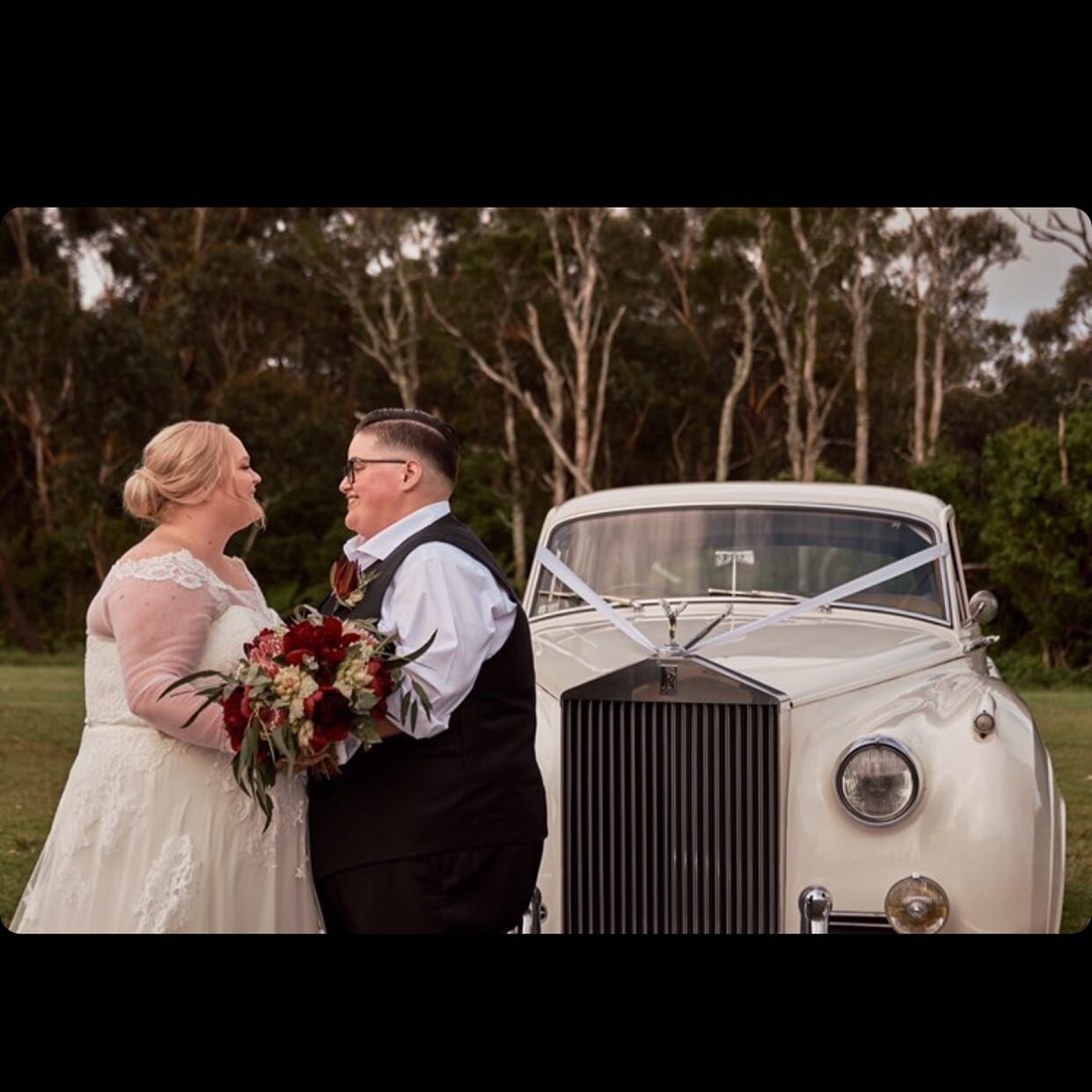 When you find your perfect match... nothing else matters 💕 Emma &amp; Cassandra 💕 
...
...
#weddingday #rollsroyce #loveislove #rollupinarolls