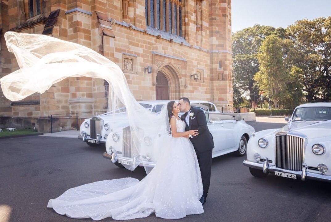 These are the moments we miss the most 💕 Renae &amp; Paul married earlier this year 💕 
&hellip;
&hellip;
#weddingcars #rollsroyce #bride #groom #weddingdress #love #sydney #classic #sydneywedding