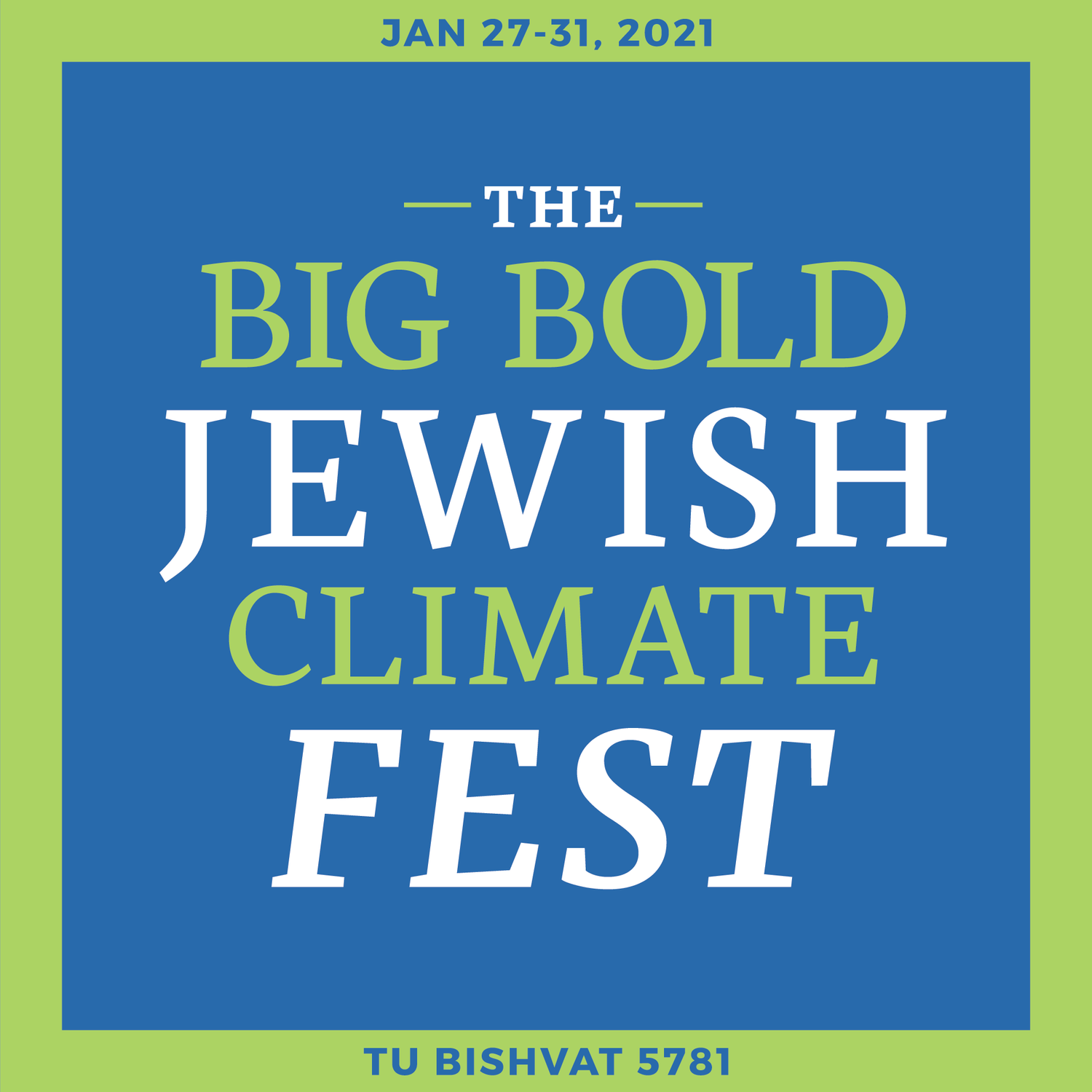 The Big Bold Jewish Climate Fest
