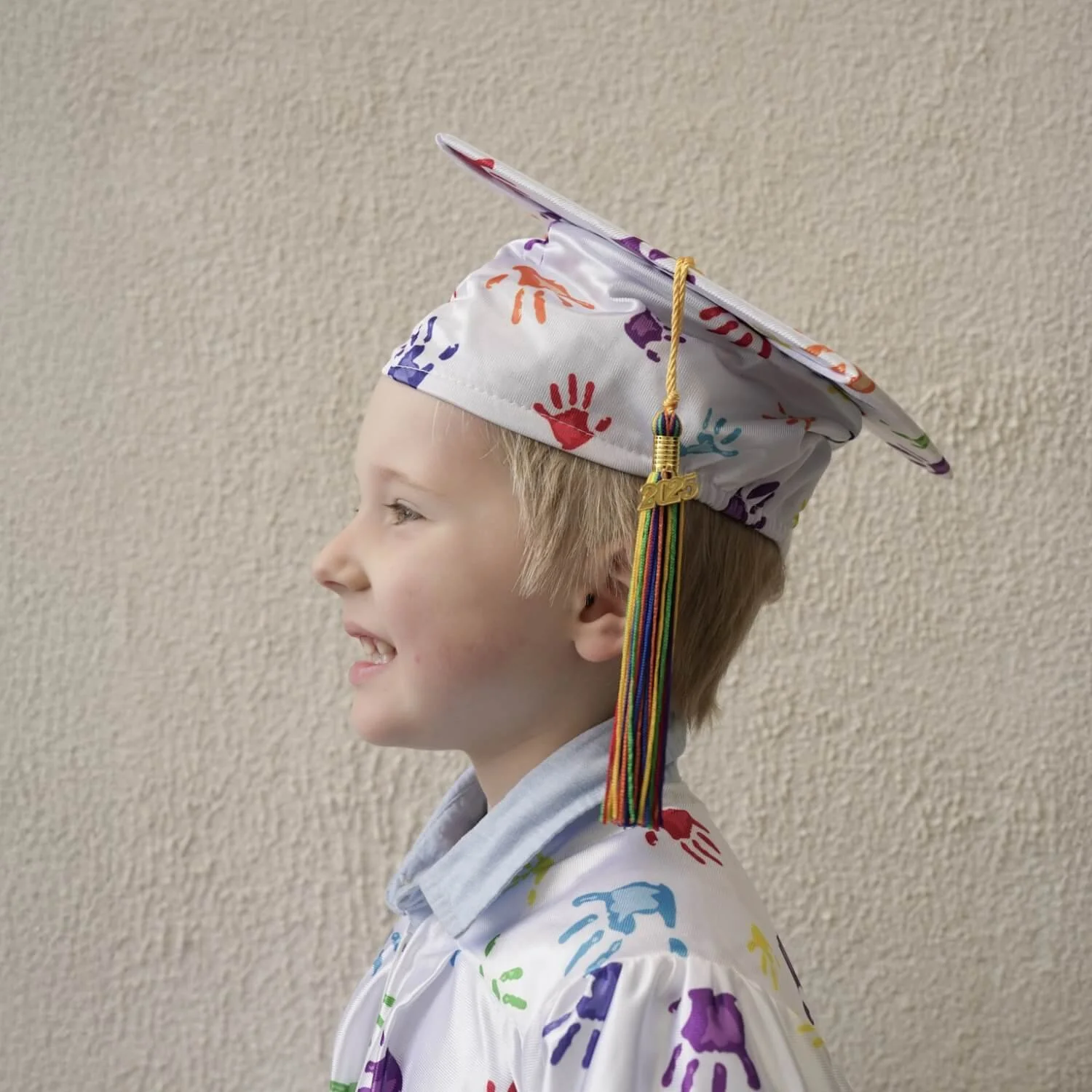 Graduations Now Mortarboard Hat : Cap and Tassel High Lustre Multi Coloured Hands.jpg