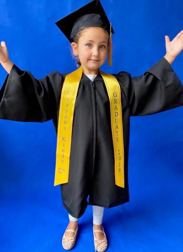 Rental Graduation Gown with Mortarboard & Tassel - Kids/Preschool   Graduations Now