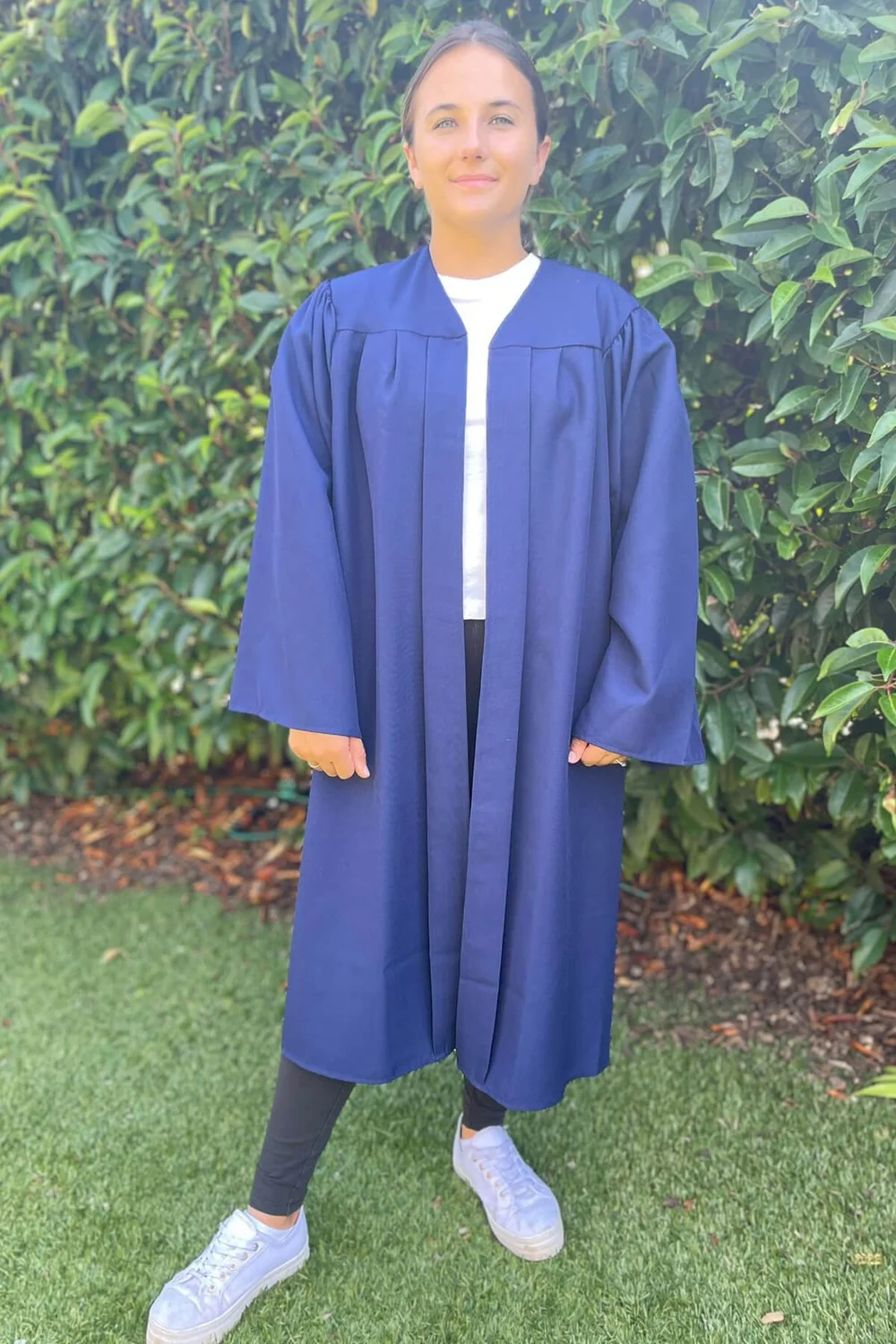 graduation gown open front matte finish primary school