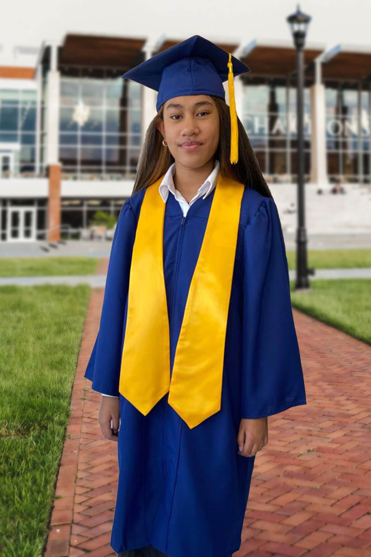 Child Matte Gold Graduation Cap & Gown - Preschool & Kindergarten – Graduation  Attire