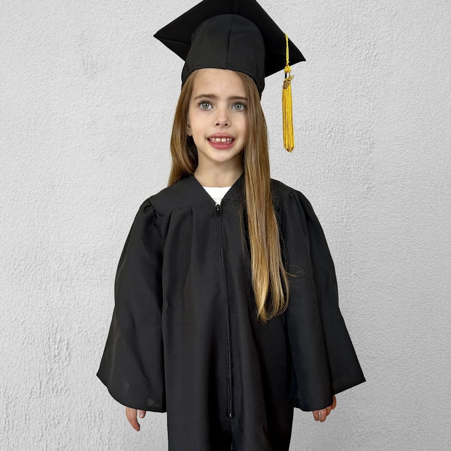 Preschool Zip Front Gown Set Matte Black.jpg