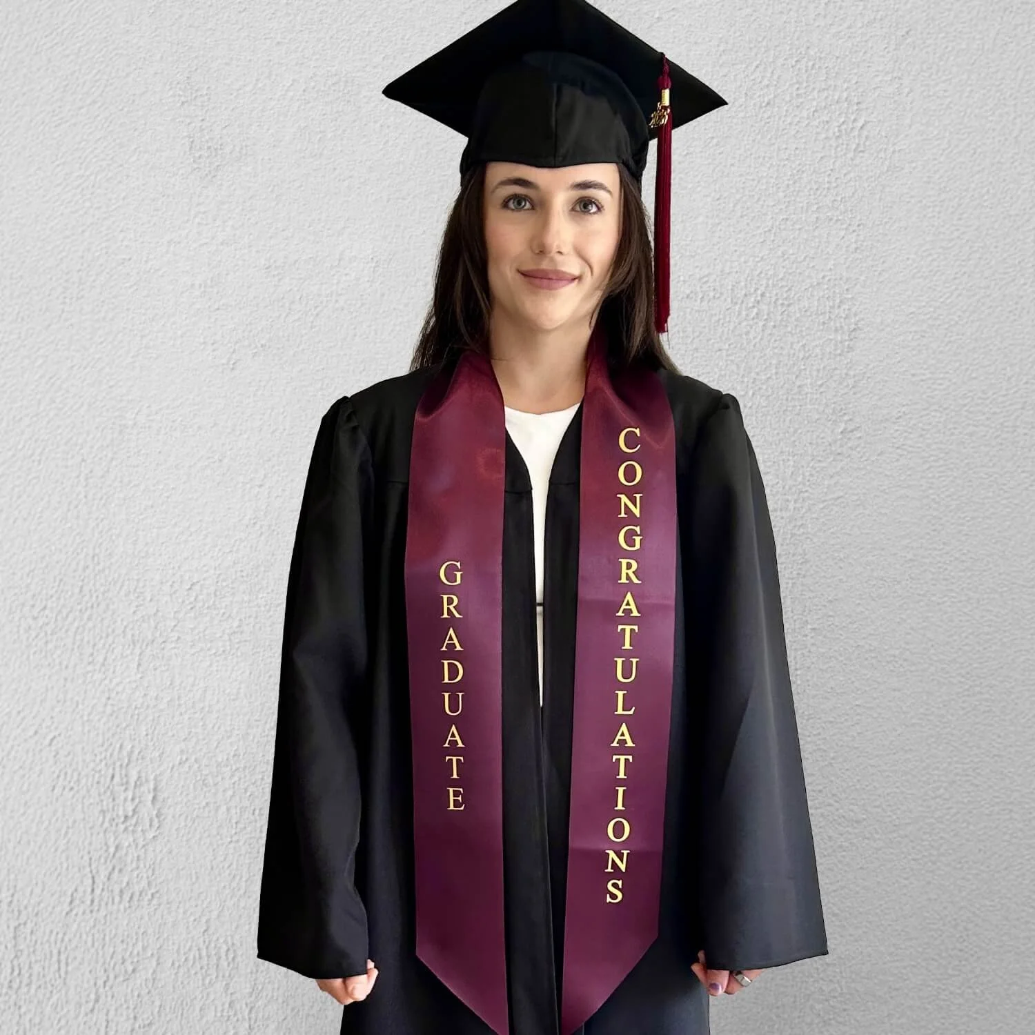 Graduations Now Open Front Gown and Sash Set P-12 Senior Sash 3.jpg